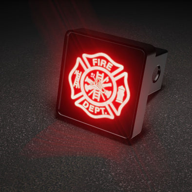 Firefighters Cross LED Brake Hitch Cover