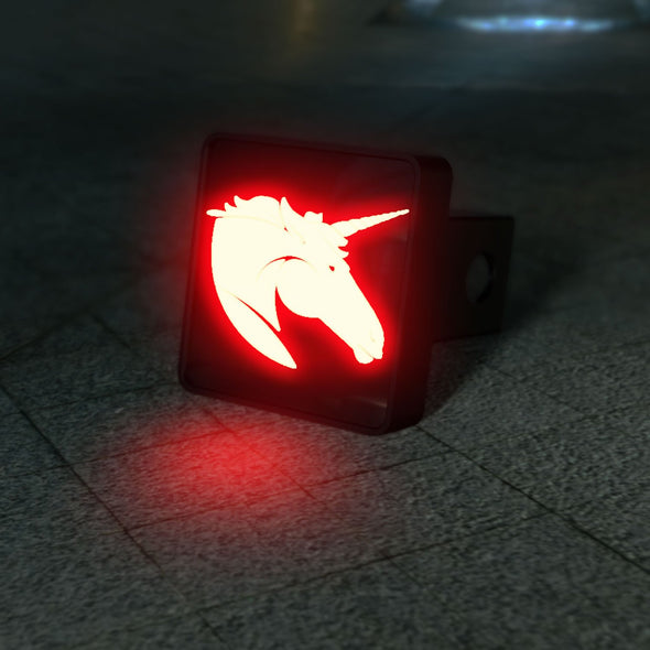 Unicorn Head LED Hitch Cover - Brake Light